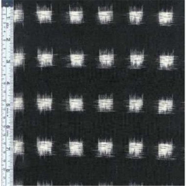 Textile Creations Textile Creations DAK-16 Dakota; Black White Ikat Small Squares DAK-16